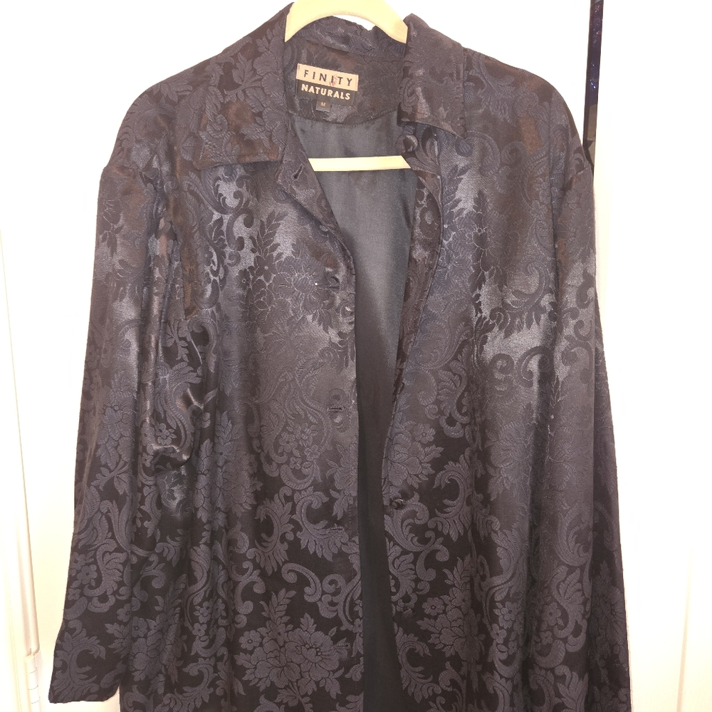 Black Floral Women's Jacket